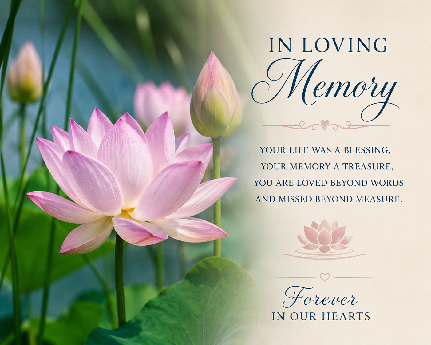 In Loving Memory.
